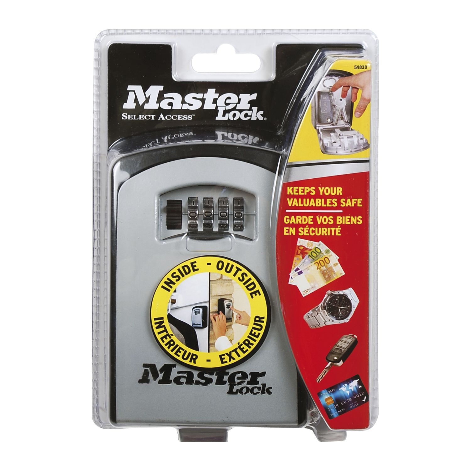 Master Lock Schlüsselsafe Aluminium extra breit