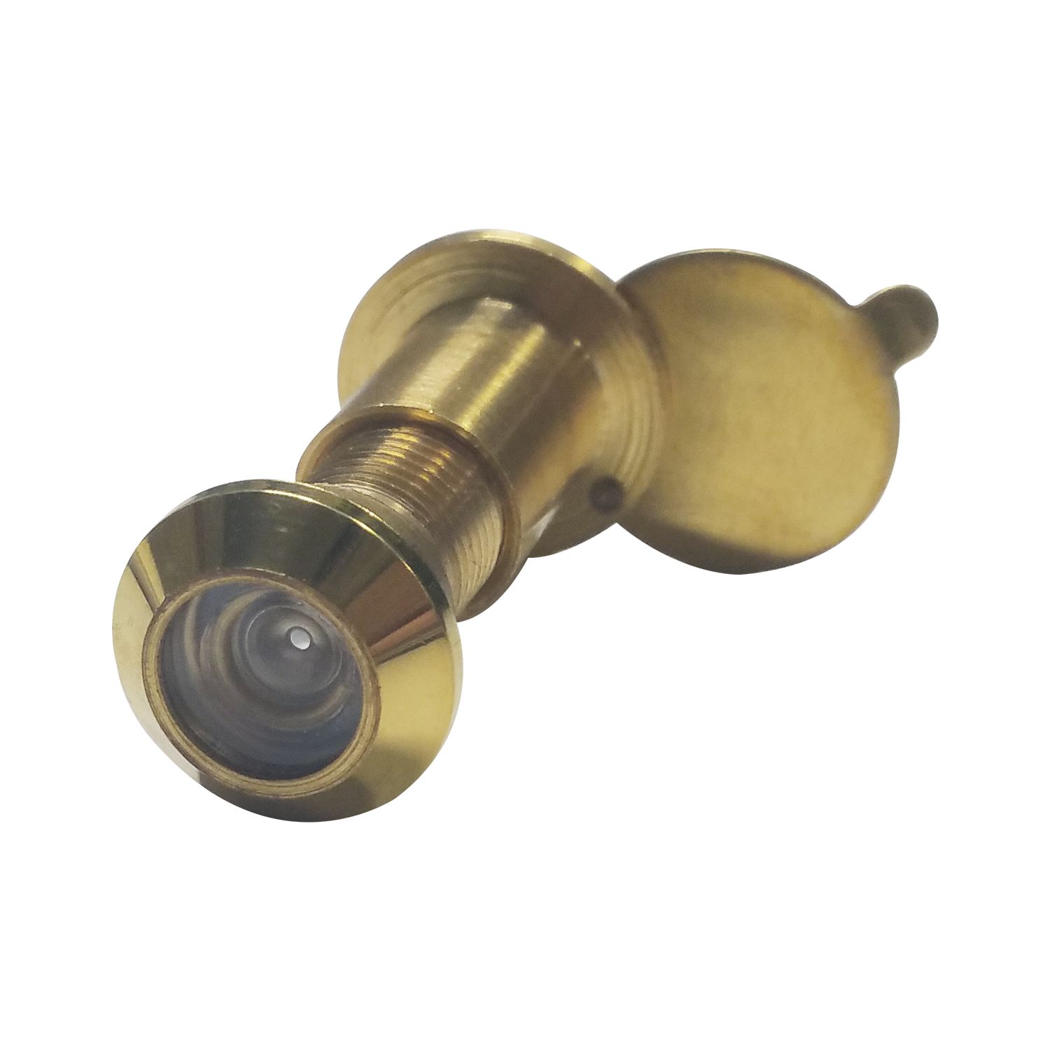 Türgucker ø 12 mm, Weitwinkel 170°, TS 31-57 mm, Messing poliert