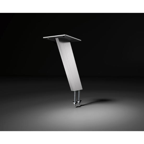 EBB Barkonsole Korfu Höhe 60x10x170mm schräg Edelstahl gebürstet EBB Barkonsole Korfu Höhe 60x10x170mm schräg Aluminium Schwarz