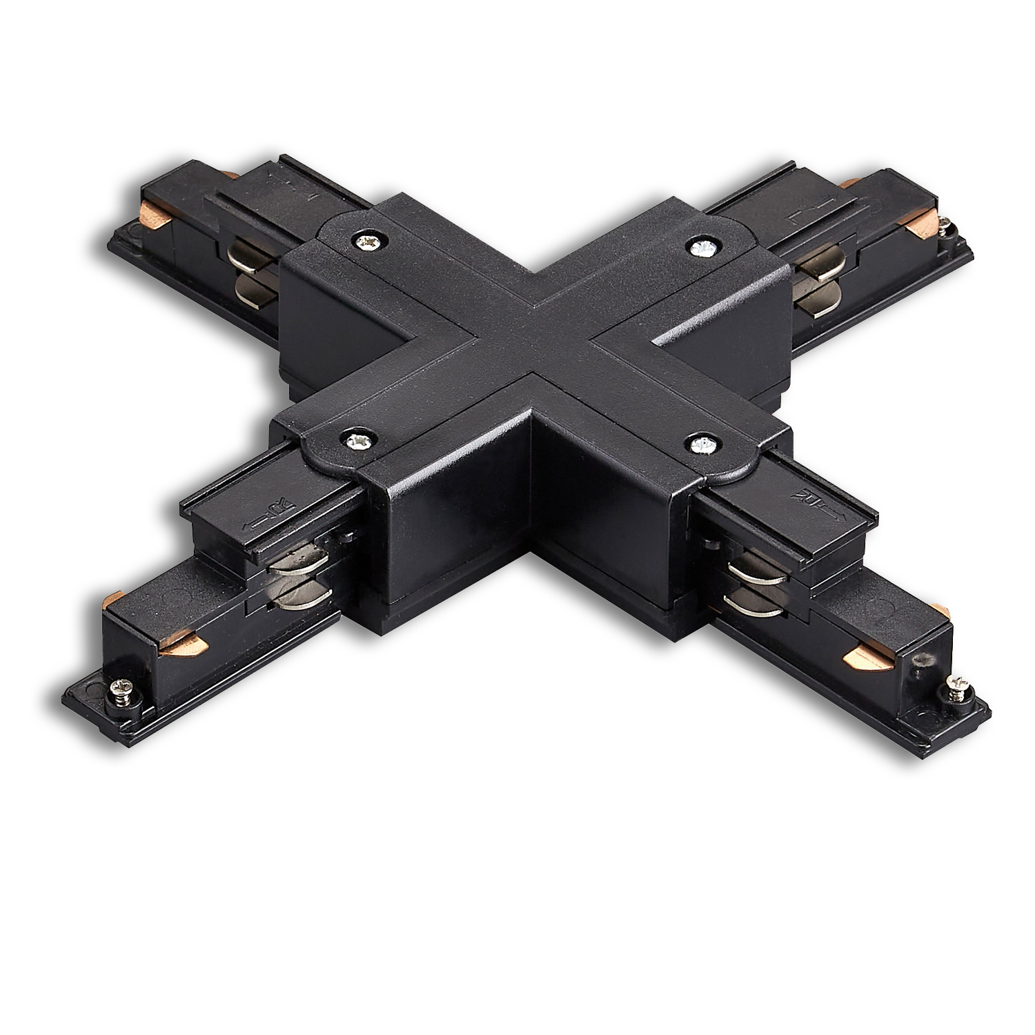 ISOLED 3-Phasen DALI X-Verbinder für Aufbauschiene schwarz