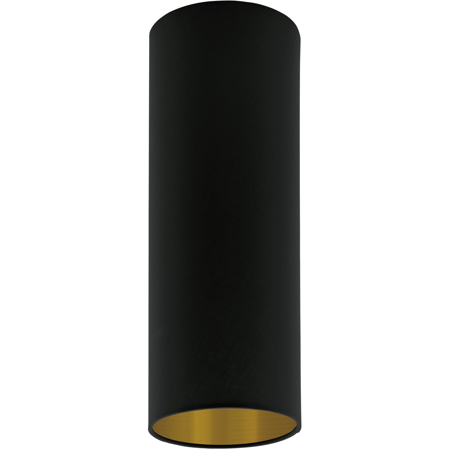 EGLO Leuchten EGLO Schirm Pasteri Pro Ø 150 H 400 mm Textil schwarz/gold