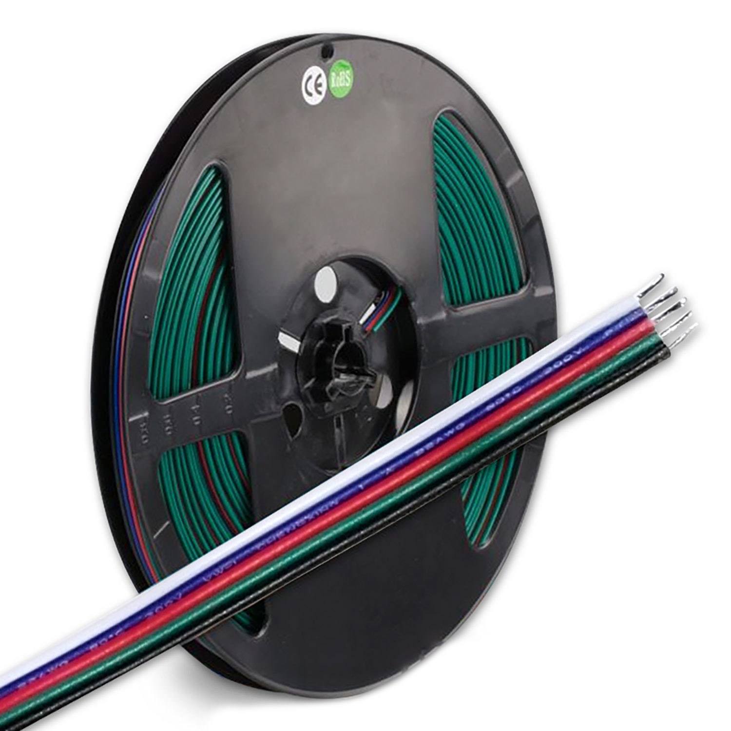 ISOLED Kabel RGB+W 10m Rolle 5-polig 0,50mm² H03VH-H AWG20