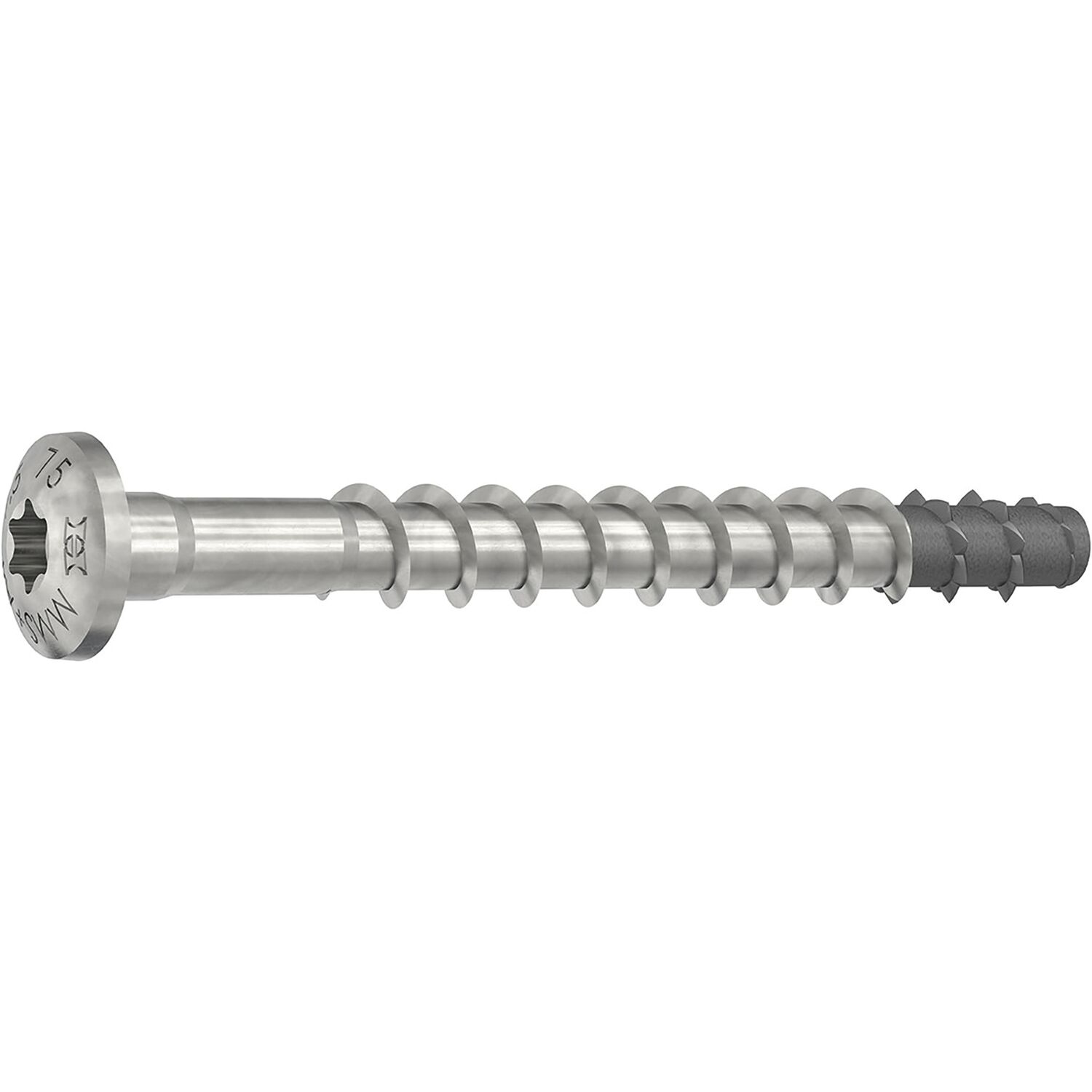 HECO-MMS plus P Halbrundkopf 7.5x 40 Edelstahl A4 Multi-Monti Schraubanker (50 Stück)