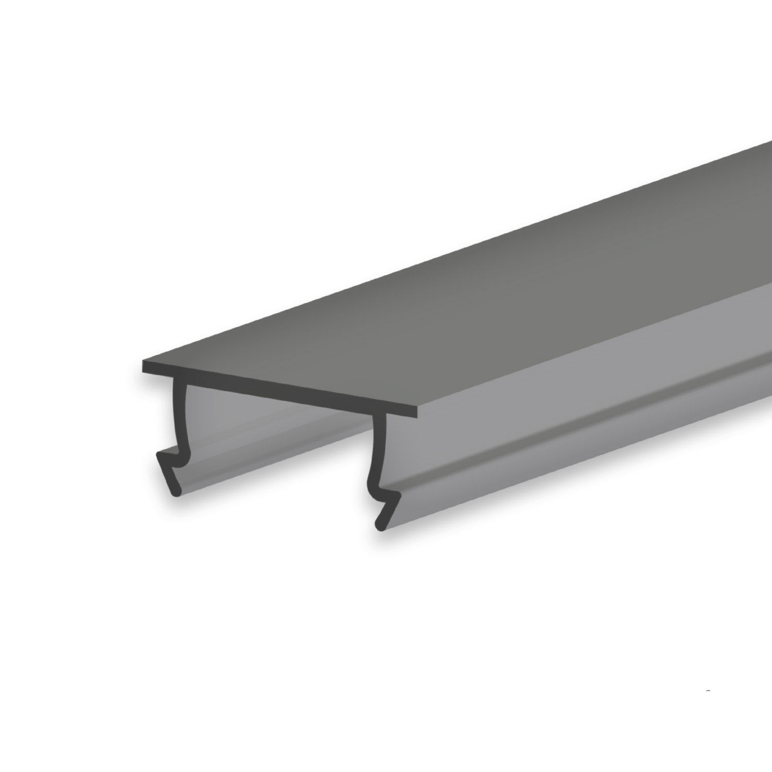 ISOLED Abdeckung COVER44 schwarz/matt 200cm für Profil SURF10