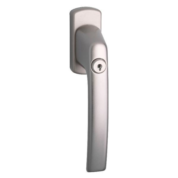 Maco #21329 Fenstergriff HARMONY Sperrzylinder Vierkant 7x35mm Alu titan eloxiert