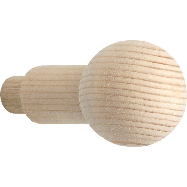 Alles im Griff Mantelhaken Hesat zum Einbohren ø 12x14mm Tiefe 55mm Fichte roh Alles im Griff Mantelhaken Hesat zum Einbohren ø 12x14mm Tiefe 55mm Fichte roh