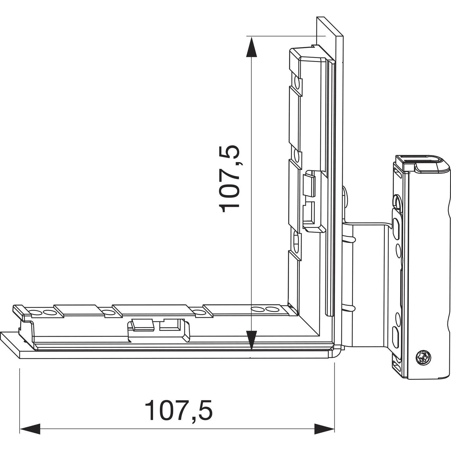 Maco #214774 MACO Falzecklagerband DT130 mit ÜV 12/20-13 mm mit Unterlage rechts silber