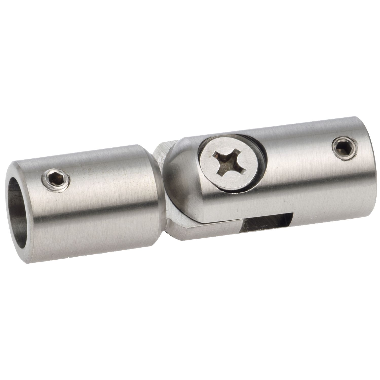 croso Gelenkverbinder, Bohrung ø 12,2 mm, Edelstahl geschliffen V2A
