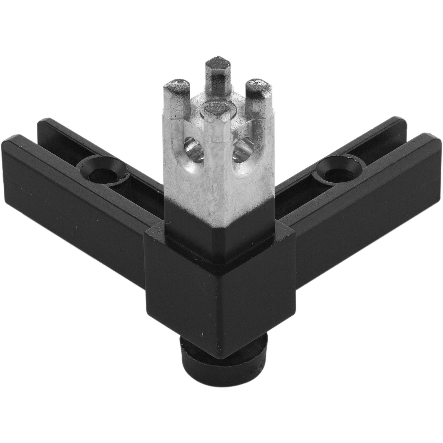 SCHÜCO ALUMIS Smartcube Eckknoten 3s mit Stellfuß Zamak schwarz