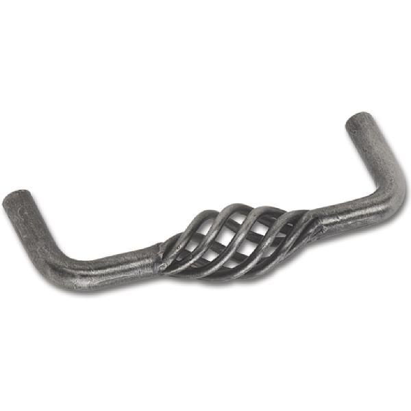 SIRO Griff Cage Lochabstand 128mm Breite 136mm Stahl altzinn antik