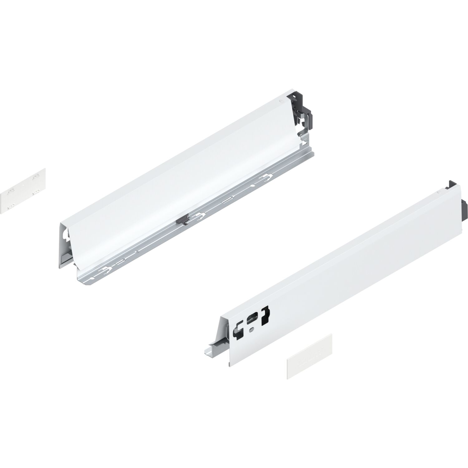 blum TANDEMBOX antaro Zarge Höhe N, NL 400mm, Stahl Seidenweiß ()