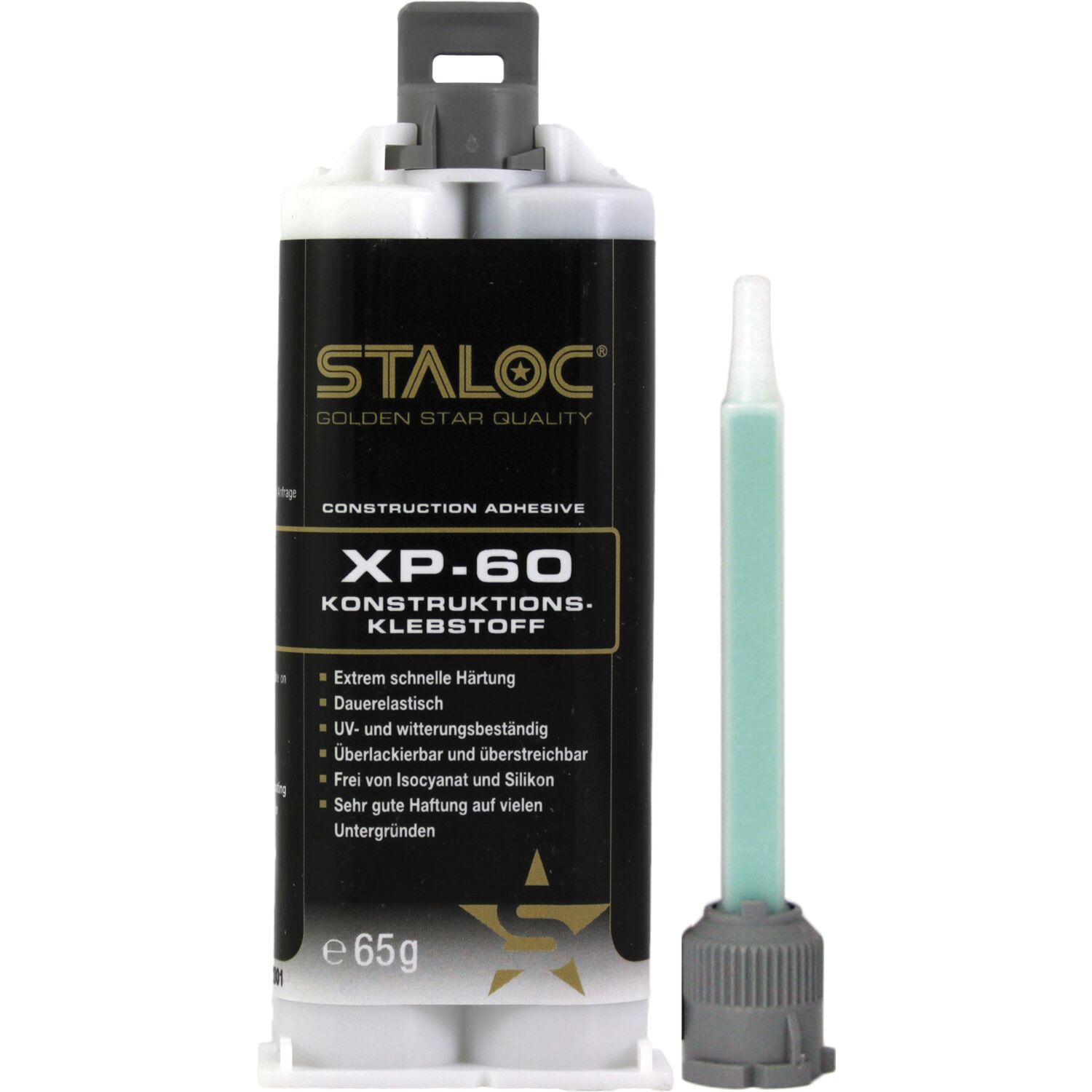 STALOC 2K Konstruktionsklebstoff XP60 grau 65g, + Mischer
