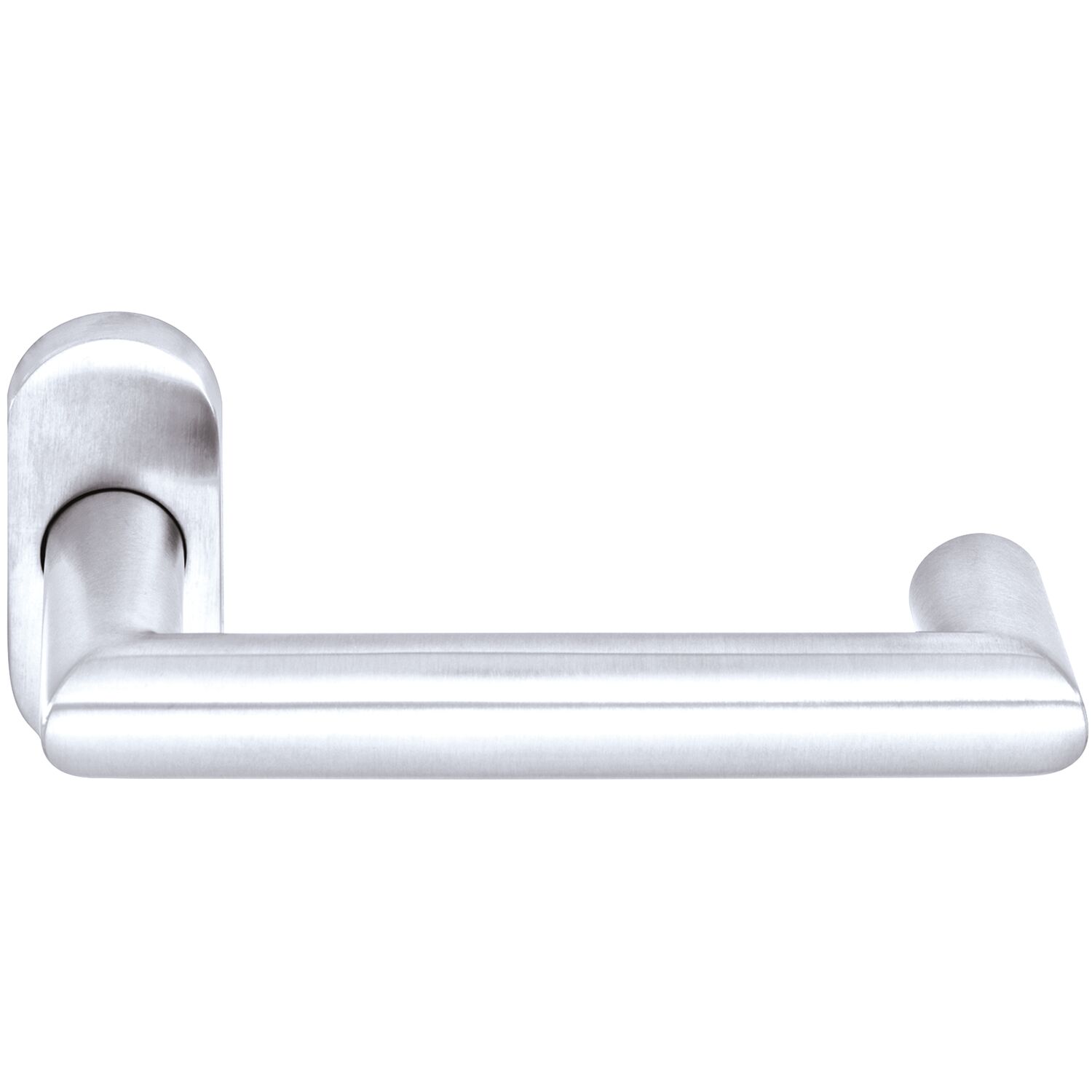 Ogro Drückerlochteil PREMIUM 8907 FS/6621 - mit Rosette, Alu silber eloxiert