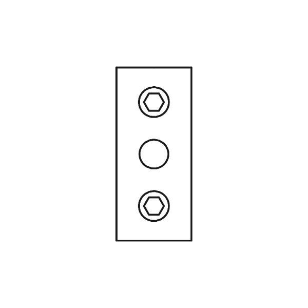 HAUTAU FL190 Verbindungsmuffe 8/8 Schubstange/Gestänge ø 8 mm, Stahl verzinkt