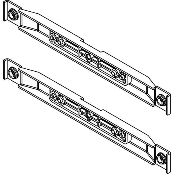 Vauth-Sagel VS TAL Larder Frontbefestigung KB 600 mm Silber
