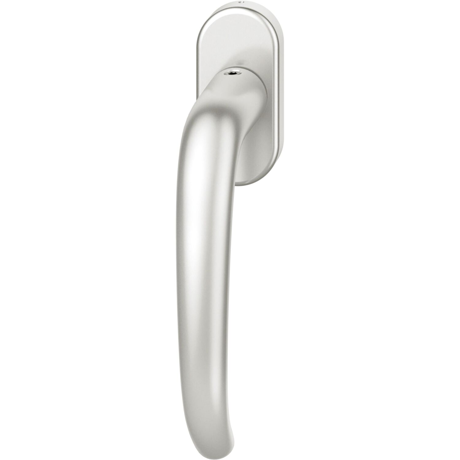 FSB Fenstergriff ovale Rosette Aluminium silber eloxiert