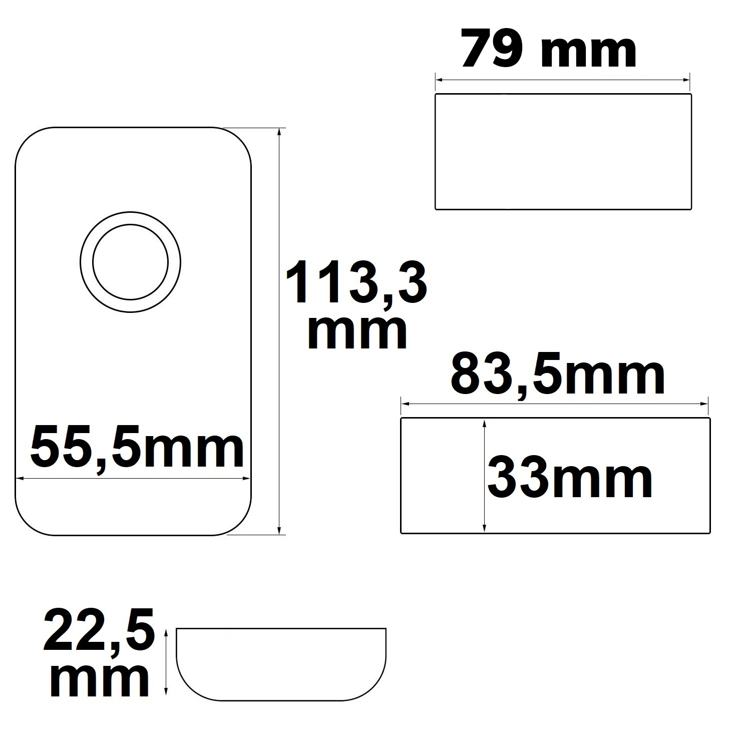ISOLED Wireless touch LED PWM-Dimmer 1 Kanal 12-24V DC 9A