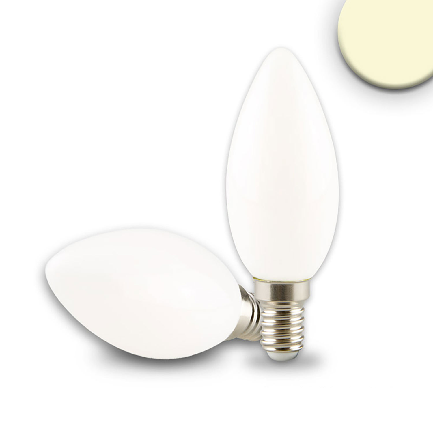 ISOLED E14 LED Kerze 4W milky warmweiß dimmbar ISOLED E14 LED Kerze 4W milky warmweiß dimmbar