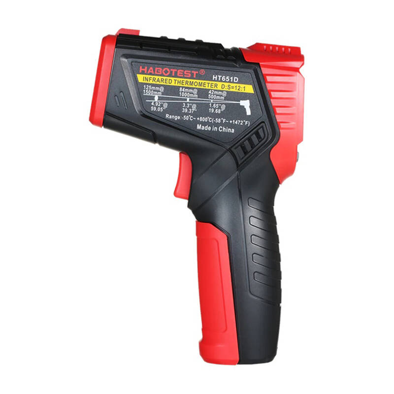 Habotest Digitales Laser-Pyrometer Feuchtigkeitsmesser HT651D