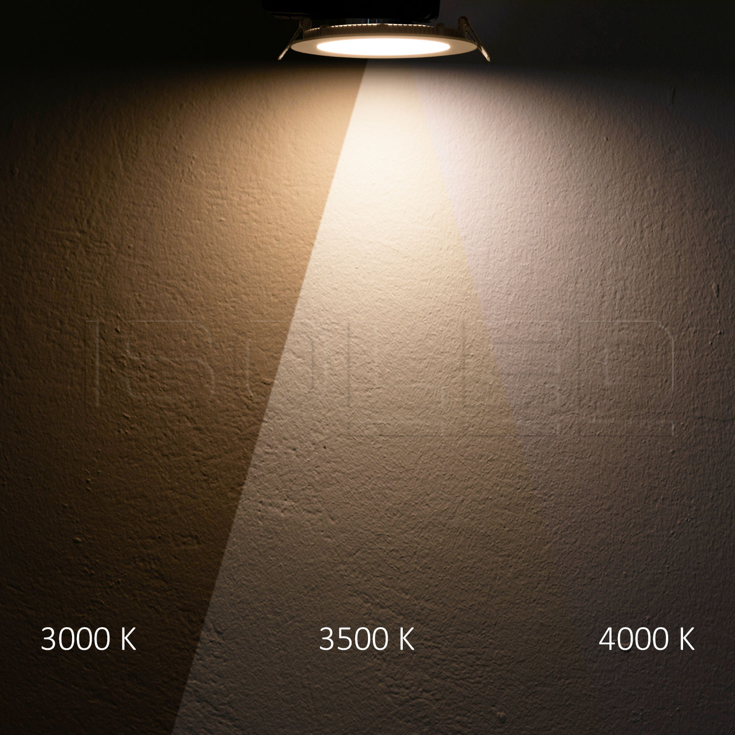 ISOLED LED Downlight blendungsreduziert 18W rund DN145 CRI90 Switch 3000|3500|4000K dimmbar