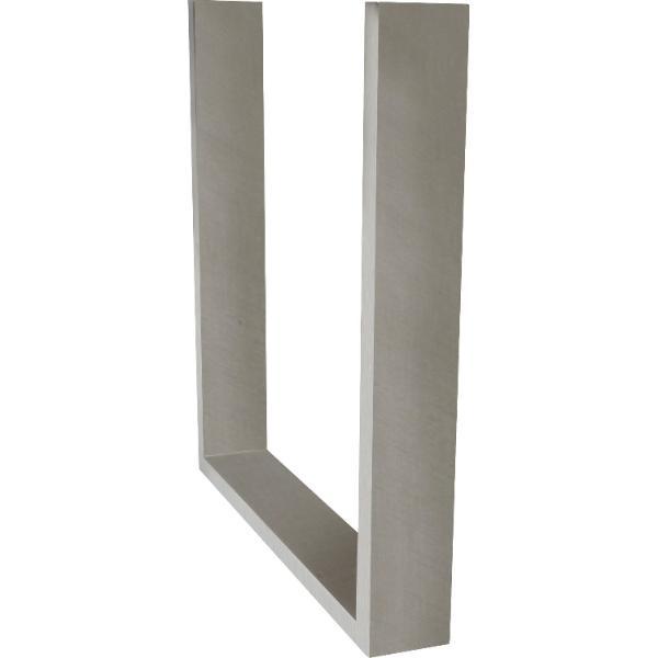 Simausrom Bankkufe Regular Slim 412 mm Edelstahl gebürstet