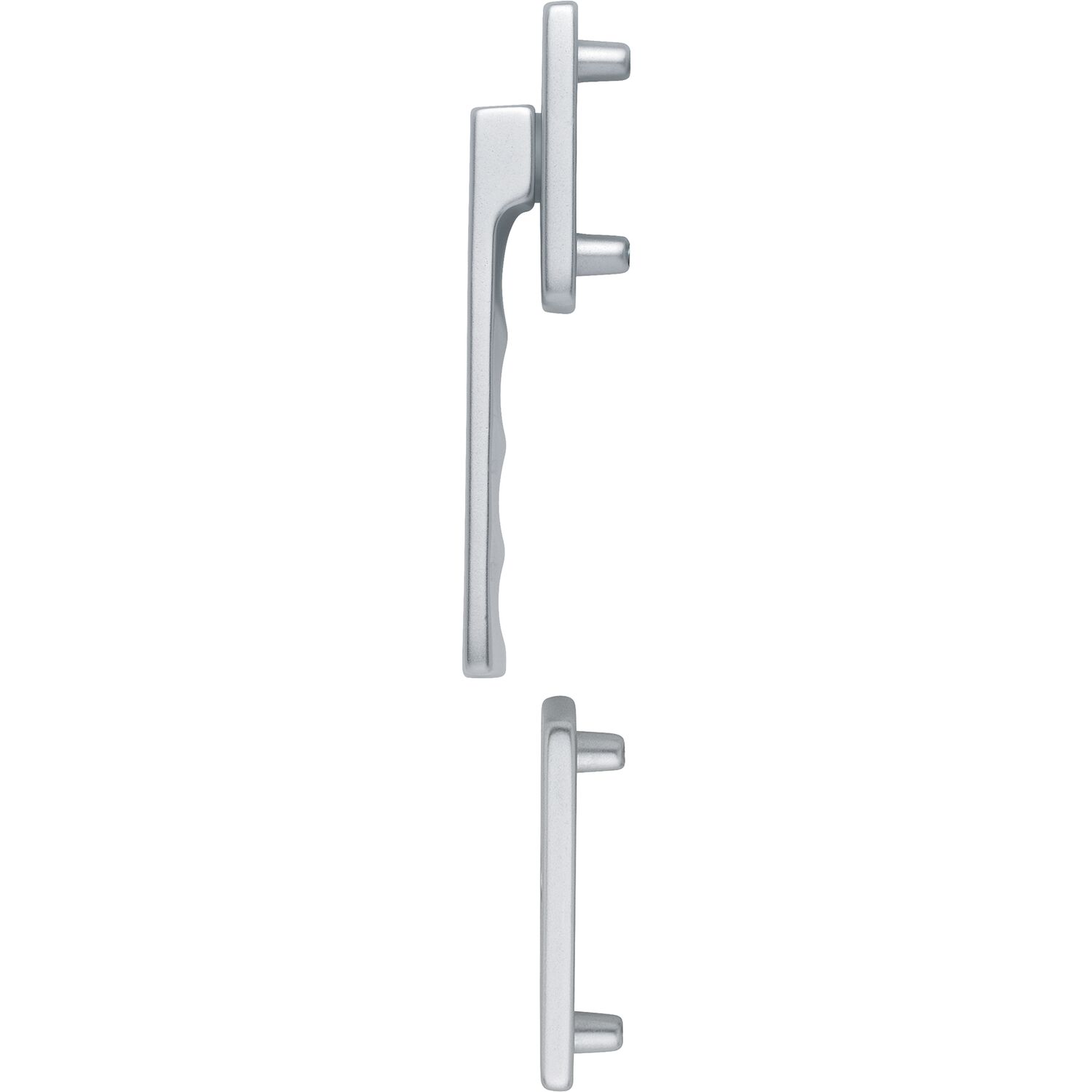 Hoppe Fenstergriff-Halbgarnitur TOULON außen flach Aluminium silber eloxiert