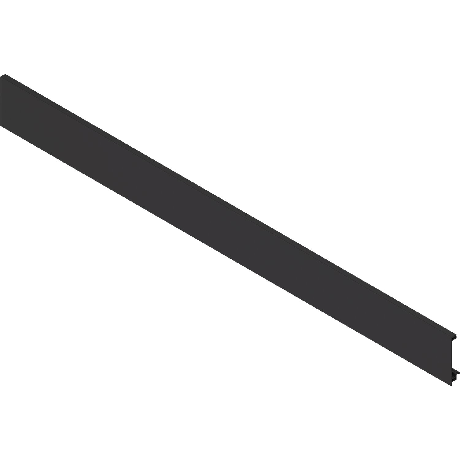 blum LEGRABOX Vorderstück ohne Nut, Länge 1043 mm, Aluminium Carbonschwarz-matt