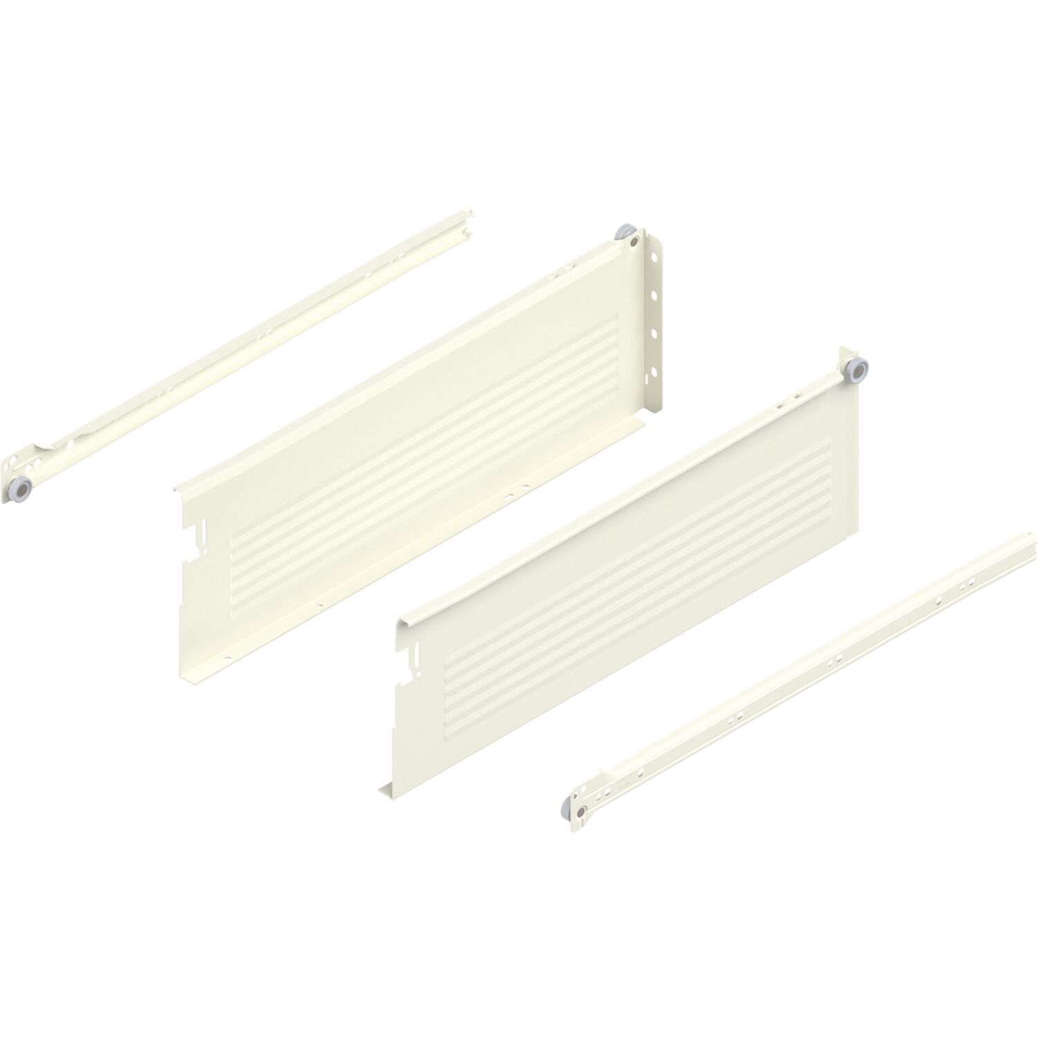 blum METABOX H Zarge 320 Schraubversion, Teilauszug, NL 450, cremeweiß