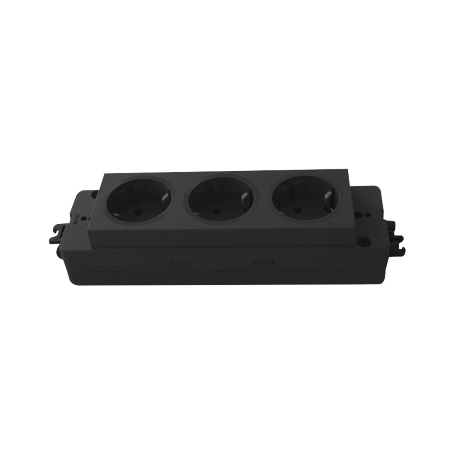 Steckdosenleiste EVOline Express 3 x Schuko, GST, schwarz