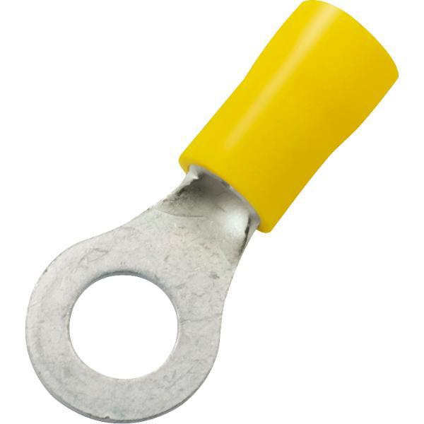 Ringkabelschuh M5 Querschnitt 2,5 - 6 mm² isoliert gelb (100Stk)