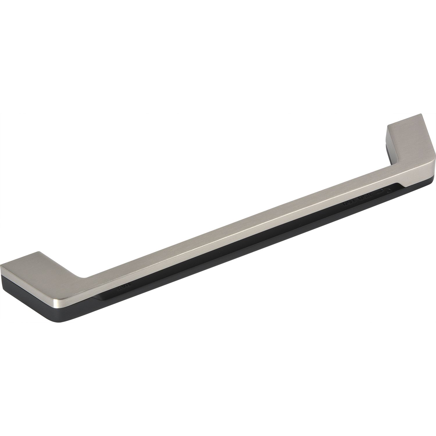 Alles im Griff Griff Pinzon zweiteilig Lochabstand 256mm,B 274mm zink Edelstahl Effekt/schwarz matt