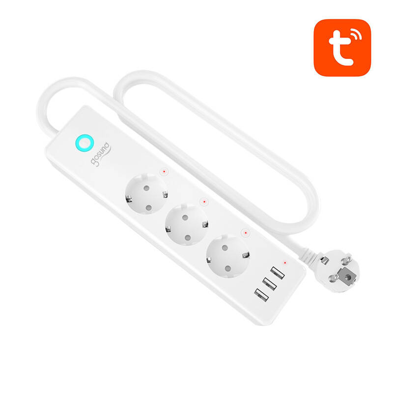 Gosund smarte Stromverteilerdose (3x AC schuko 3x USB-A) Tuya WiFi