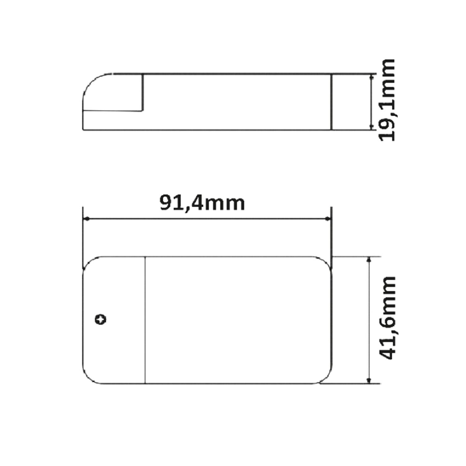 ISOLED LED Trafo MiniAMP 12V/DC 0-30W 200cm Kabel mit Flachstecker sekundär 2 female Buchsen