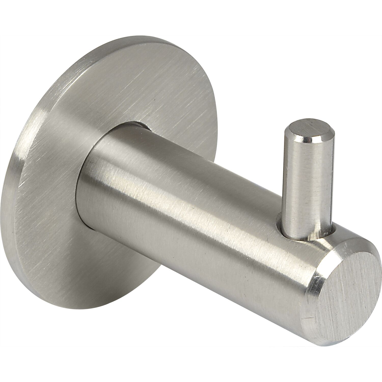 Technik Team Mantelhaken Tonina 1 mit Platte ø 35mm Tiefe 42mm Edelstahl gebürstet