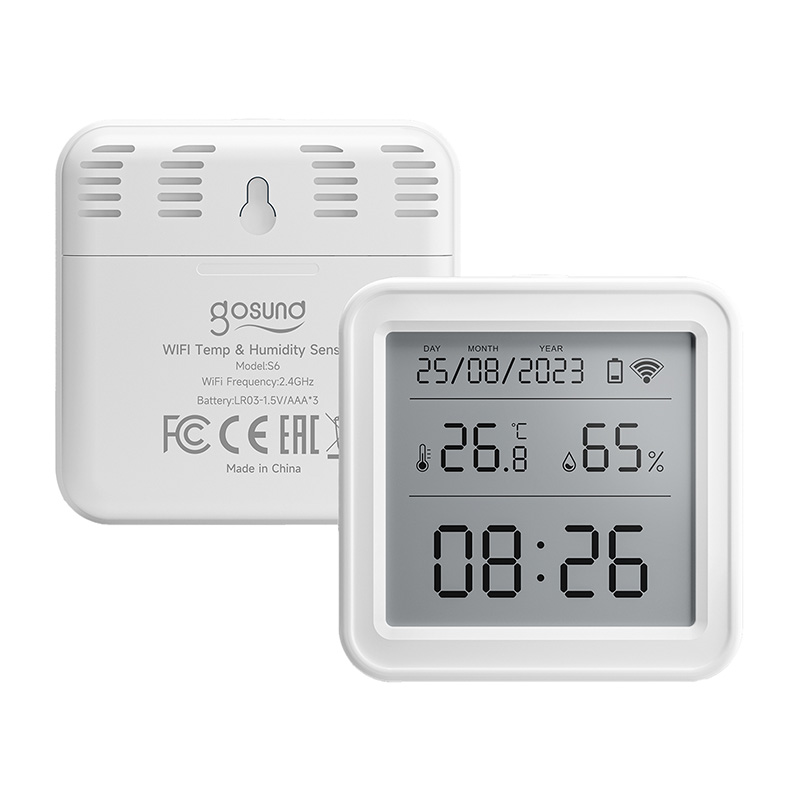 Gosund smarter Temperatur Feuchte Sensor LCD Zigbee Tuya