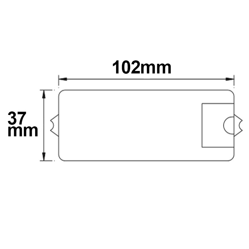 ISOLED Sys-One Funk/Push PWM-Dimmer 1 Kanal 12-36V 8A 48V 4A