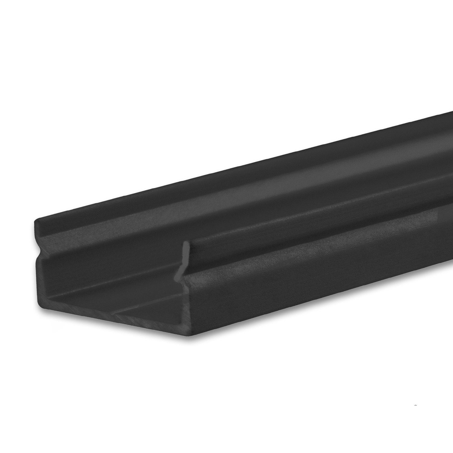 ISOLED LED Aufbauprofil PURE14 S Aluminium schwarz RAL 9005 300cm