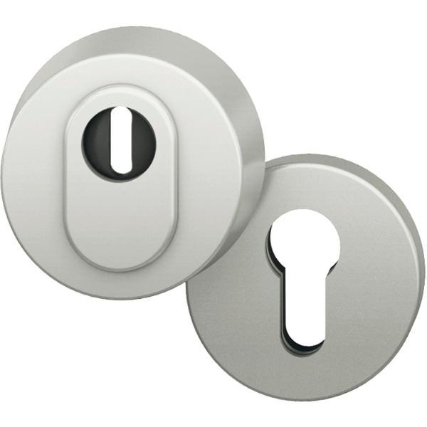 FSB FSB Sicherheitsrosette 73 7393 rund, PZ, Aluminium silber eloxiert