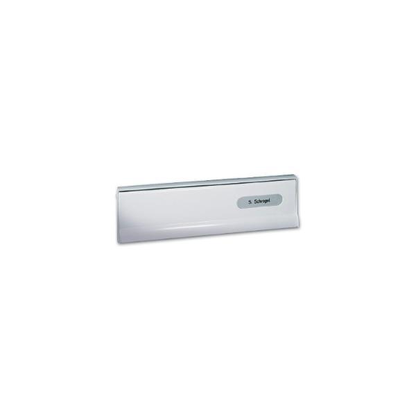RENZ Einwurfklappe zu Tür-Durchwurfbriefkasten, 260 x 82 mm, silber eloxiert