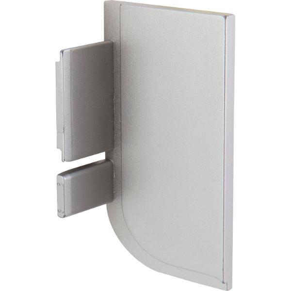 ninka Endkappe Aktor L-Profil rechts, Kunststoff silberfarbig