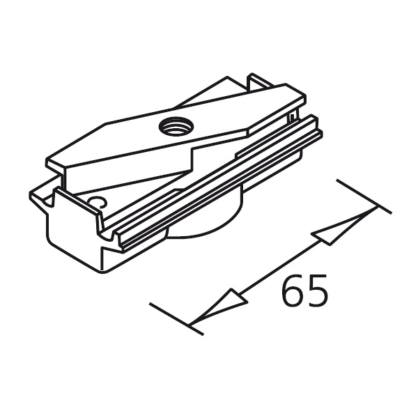 ISOLED 3-Phasen Adapter mechanisch schwarz
