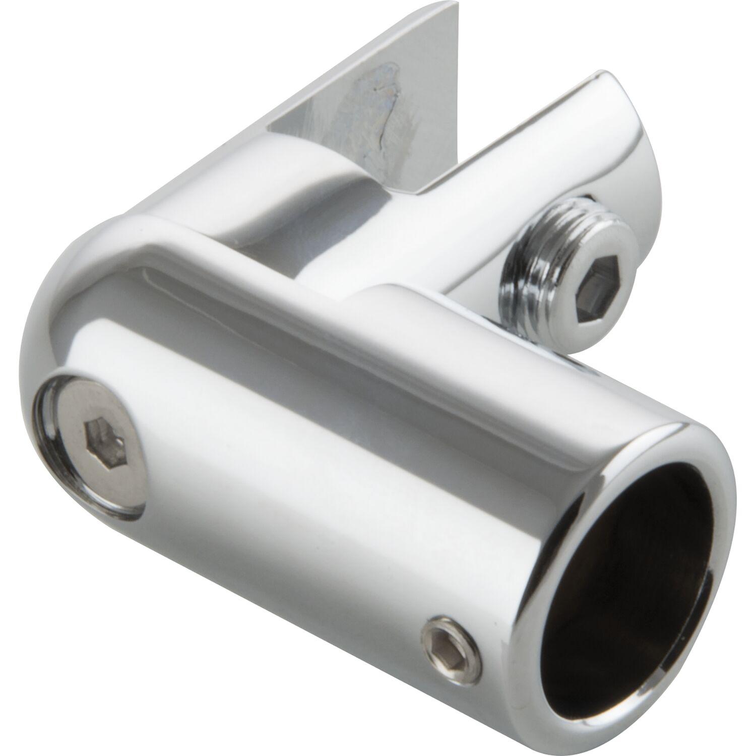 Steelbase Glashalter für Stabilisationsstange SBA, 45 x 43 mm, Messing verchromt poliert