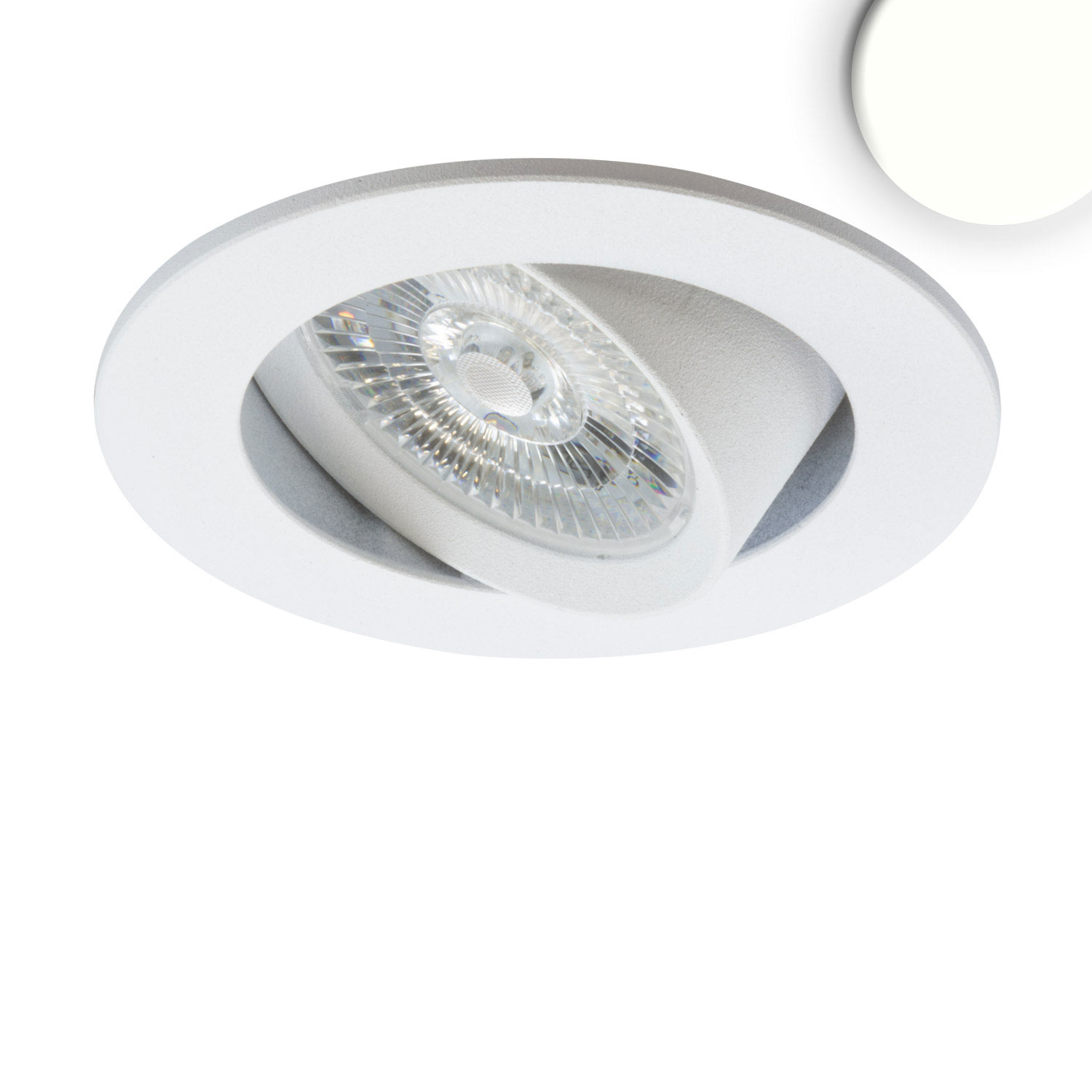 ISOLED LED Einbauleuchte Slim68 weiß rund 9W neutralweiß dimmbar