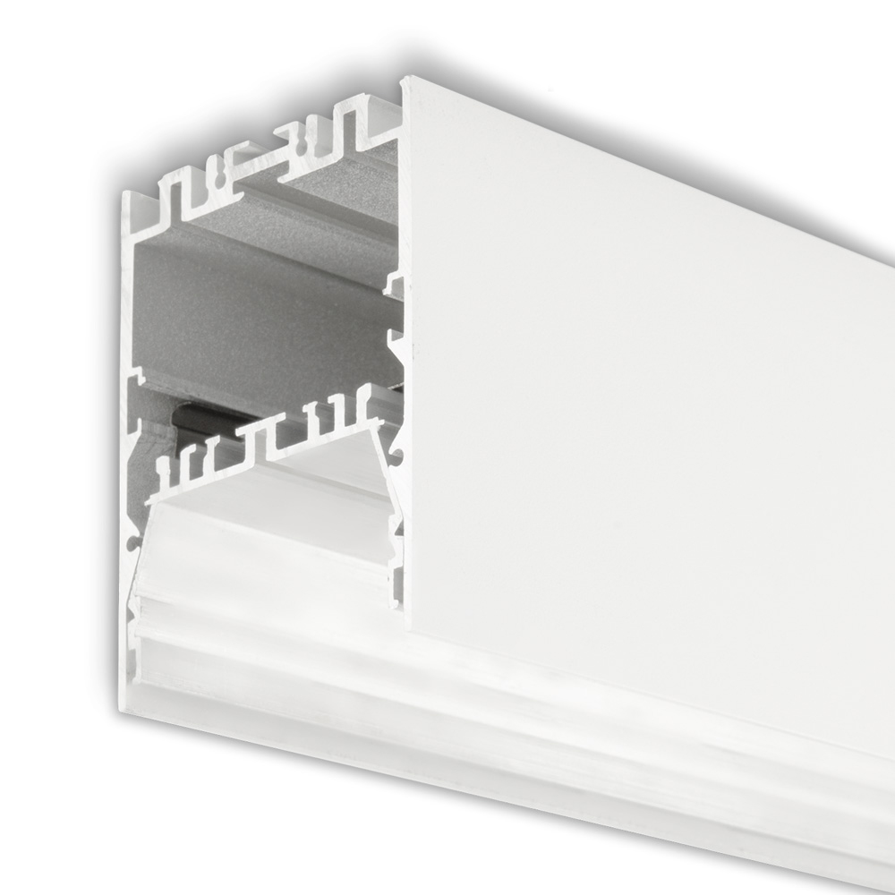 ISOLED LED Leuchtenprofil LAMP40 Up&Down Aluminium weiß pulverbeschichtet