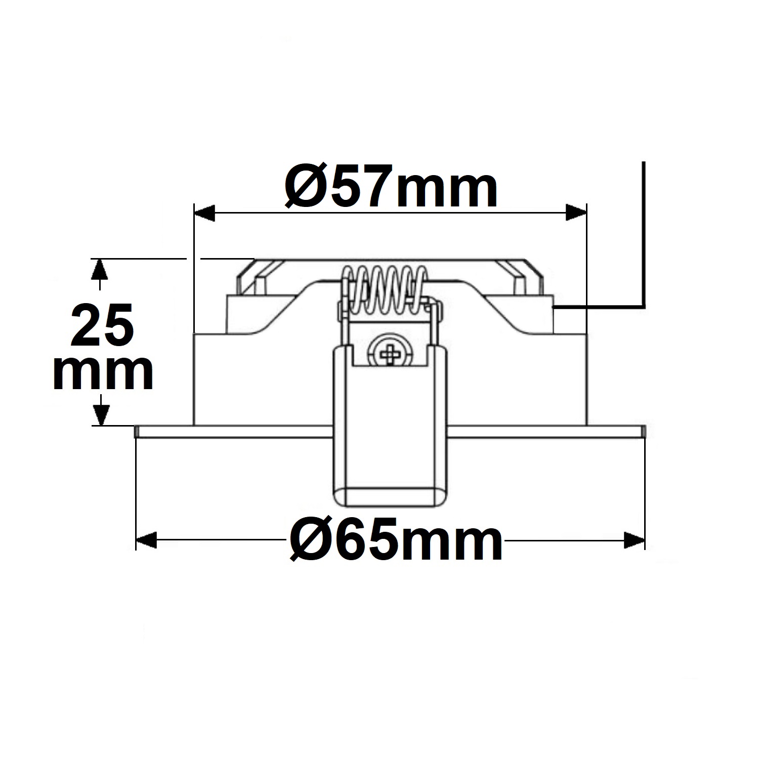 ISOLED LED Einbaustrahler COB mit Reflektor 5W 60° nickel geb. warmweiß