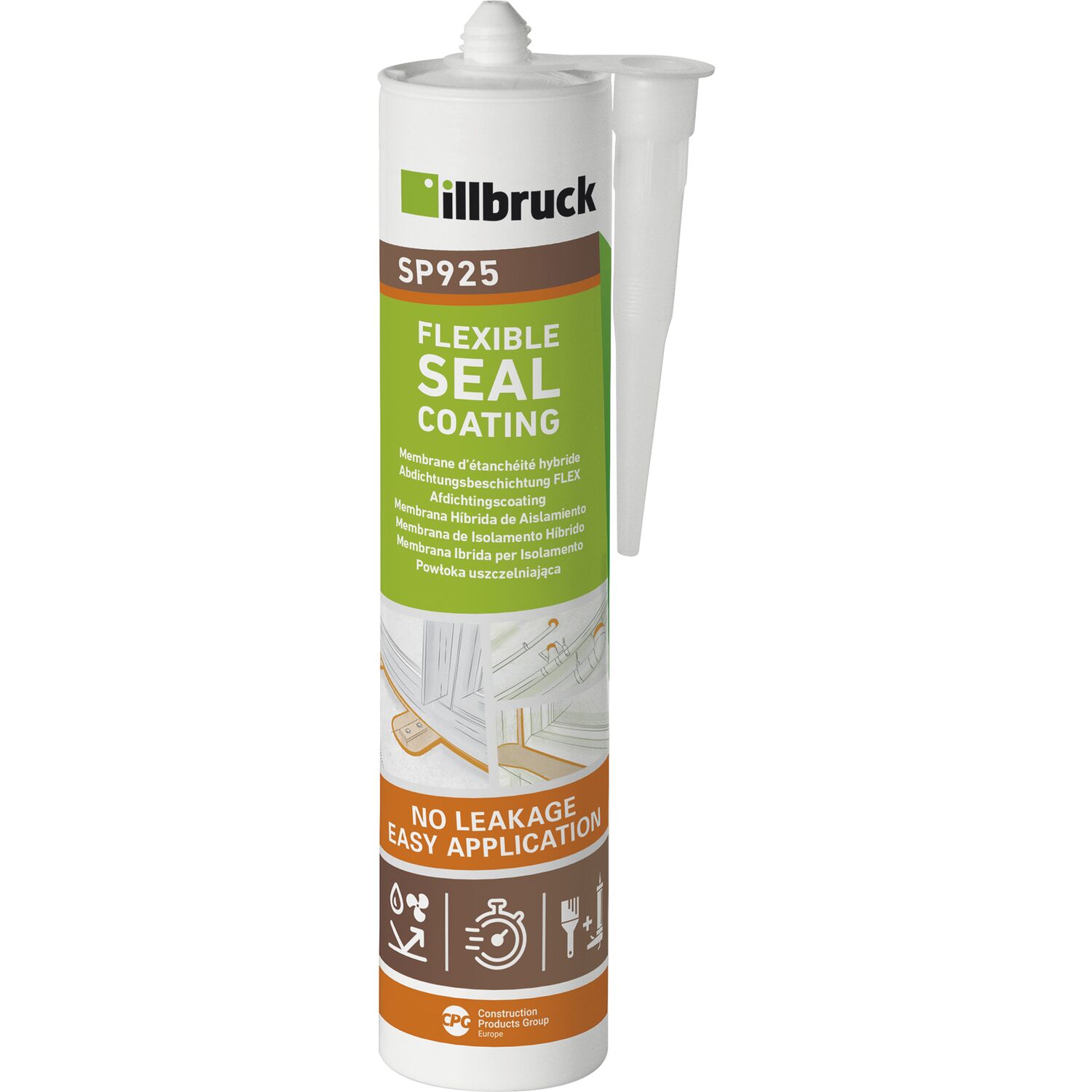 illbruck SP925 Abdichtungs Beschichtung 310ml, anthrazit grau (RAL7016)