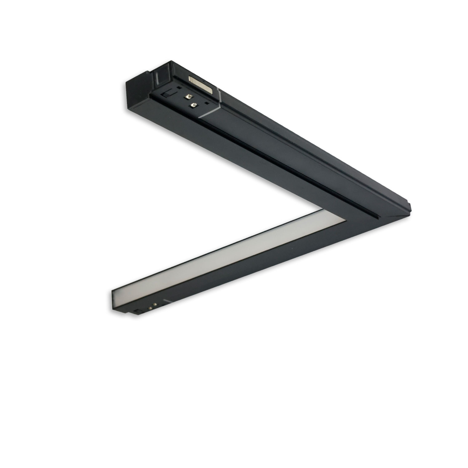 ISOLED Track48 Eckleuchte vertikal schwarz 20W 120° 48V DC 3000K,CRI90 Line+