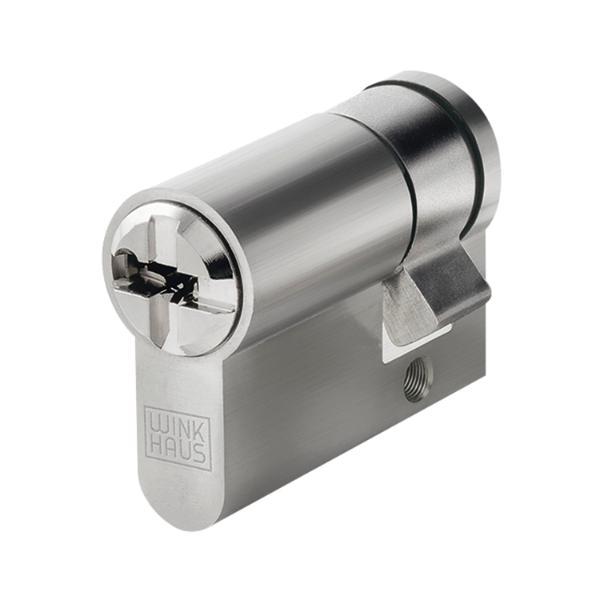 Winkhaus Einbauhalbzylinder keyTec N-Tra, verschiedensperrend, 55 mm
