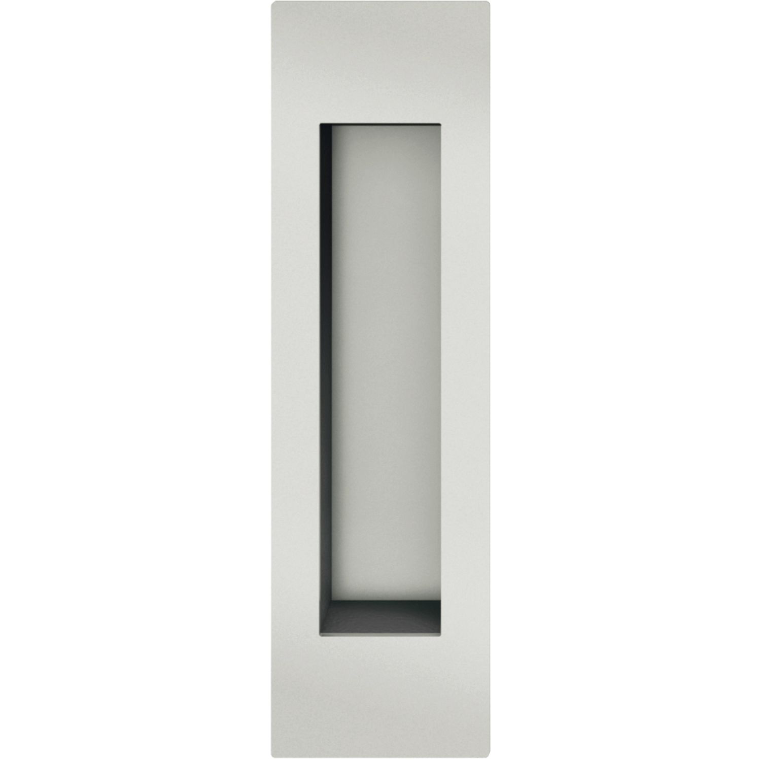 FSB FSB Schiebetürmuschel 42 4251 eckig offen, Aluminium silber eloxiert