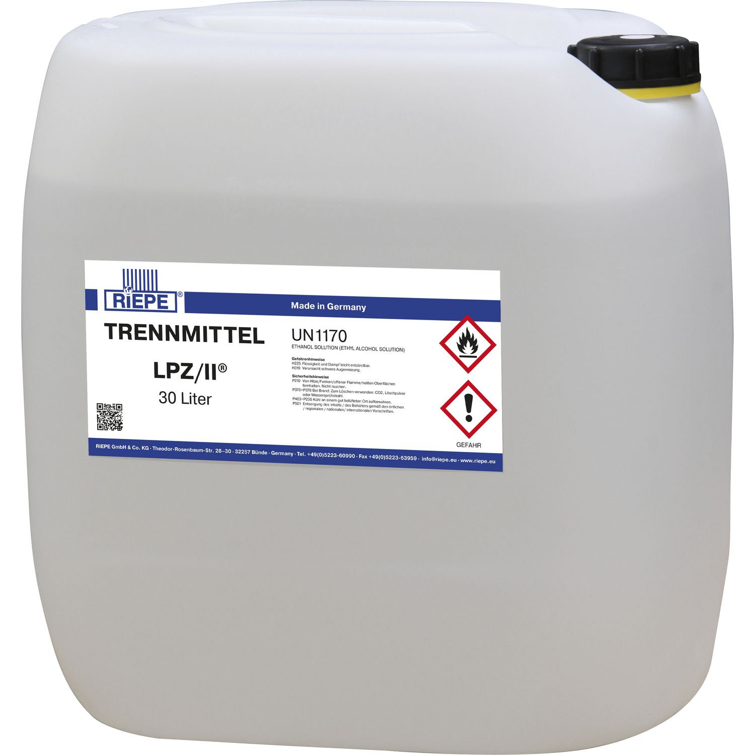 RIEPE Trennmittel LPZ/II (UN 1170) 30 Liter für Kantenanleimmaschinen